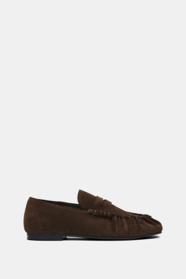 Aven Suede Leather Koyu Kahve Kadın Ayakkabı
