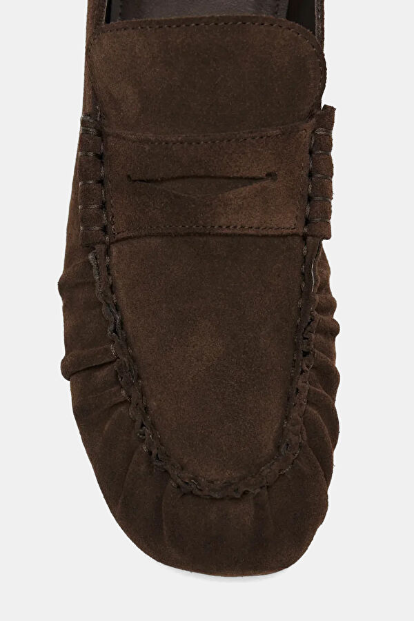 Aven Suede Leather Koyu Kahve Kadın Ayakkabı 4