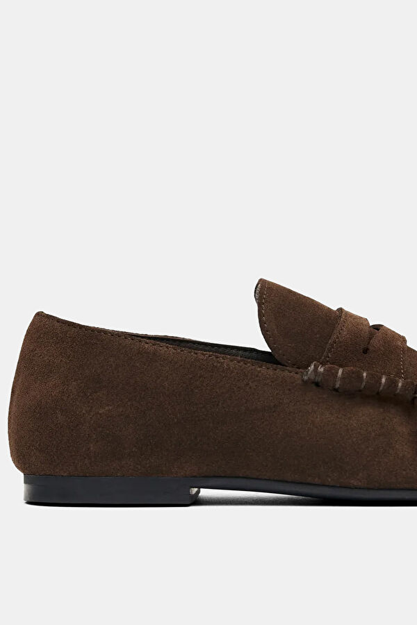 Aven Suede Leather Koyu Kahve Kadın Ayakkabı 5