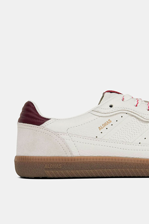 Tb.490 Rife Grain Leather Burgundy Women's Sneakers 7