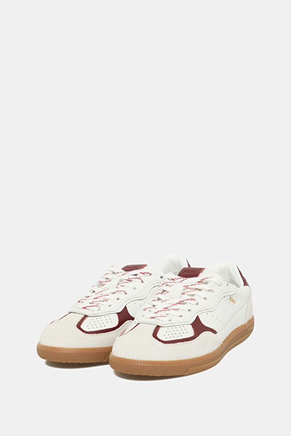 Tb.490 Rife Grain Leather Burgundy Women's Sneakers 2