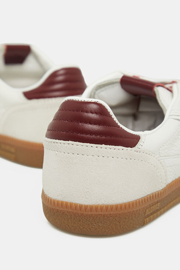 Tb.490 Rife Grain Leather Burgundy Women's Sneakers 5