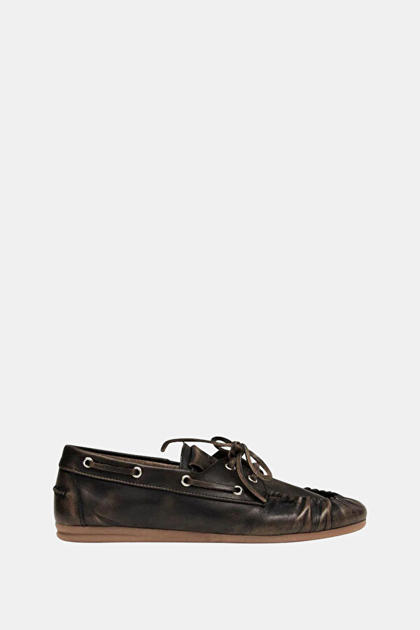 Rowan Brushed Leather Kahve Kadın Ayakkabı