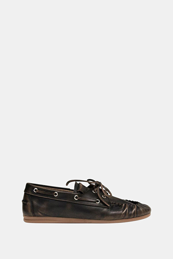 Rowan Brushed Leather Kahve Kadın Ayakkabı 3
