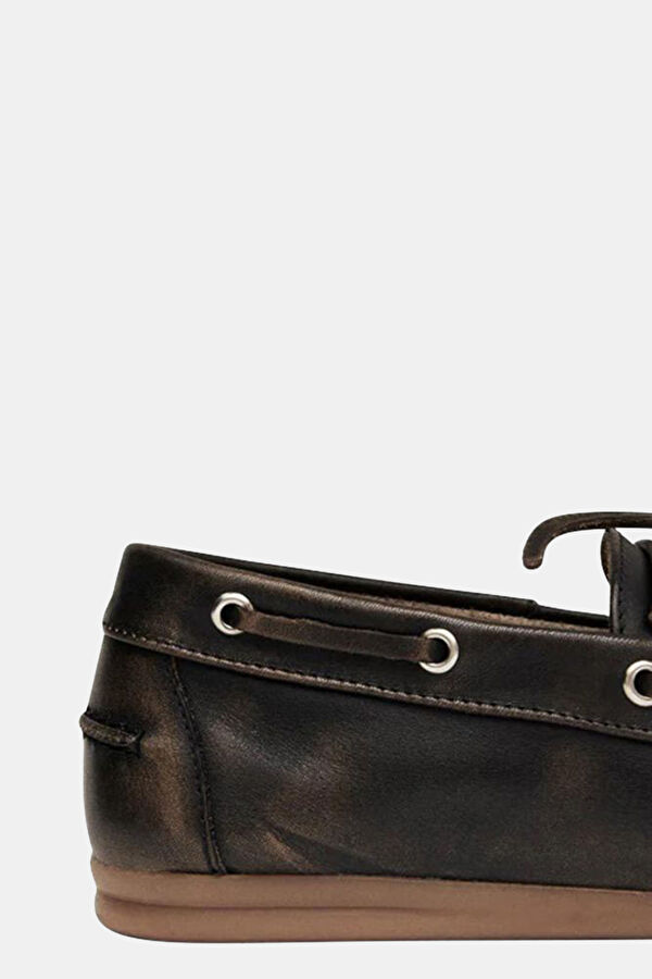 Rowan Brushed Leather Kahve Kadın Ayakkabı 5
