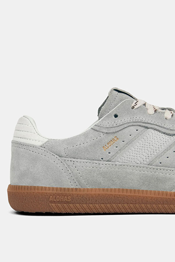 Tb.490 Rife Leather Light Gray Women's Sneakers 5
