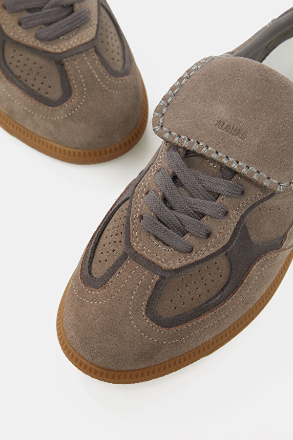 Tb.490 Club Suede Leather Gray Women's Sneakers 4