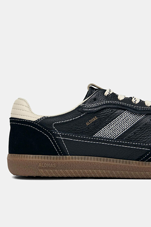 Tb.490 Rife Grain Leather Black Women's Sneakers 5