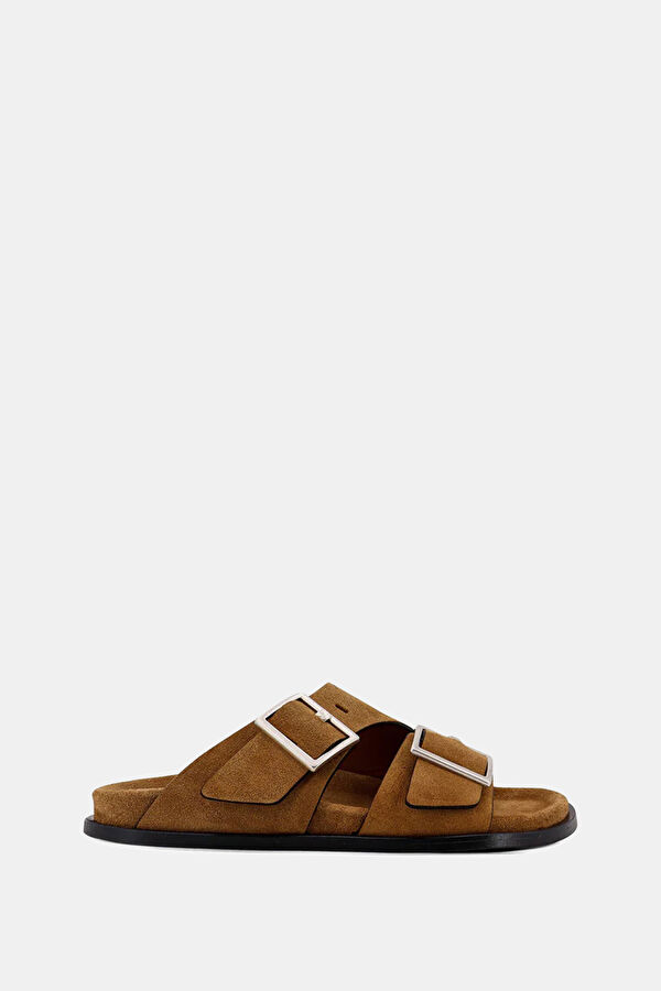 Alba Suede Leather Tan Women's Sandals