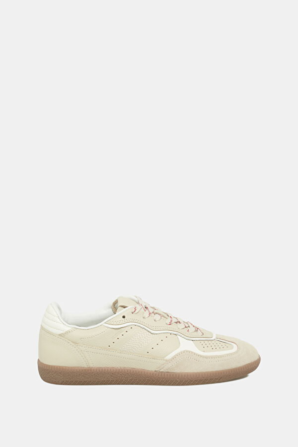 Tb.490 Rife Grain Leather Cream Women's Sneakers
