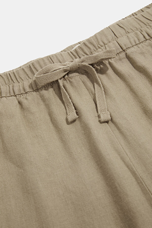 Mink Straight Linen Women's Pants 3