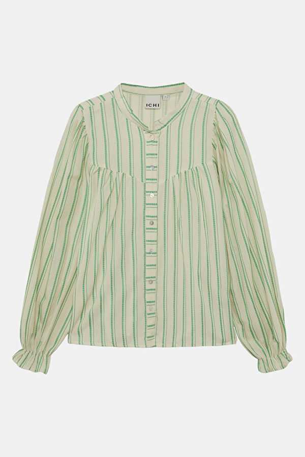 Cream Striped Women's Shirt