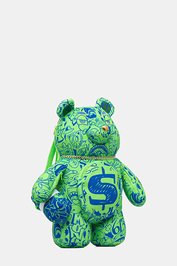 Tatted Up No Face Moneybear Yeşil Çocuk Çanta 2