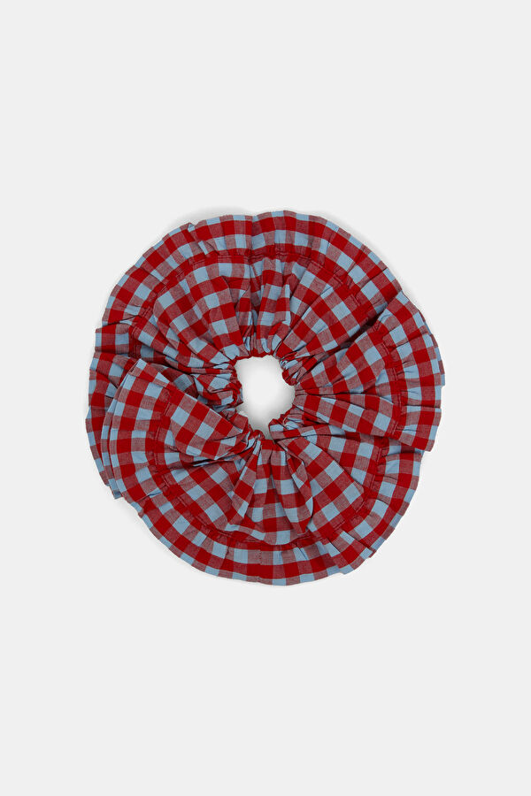 Red Plaid Hair Clip