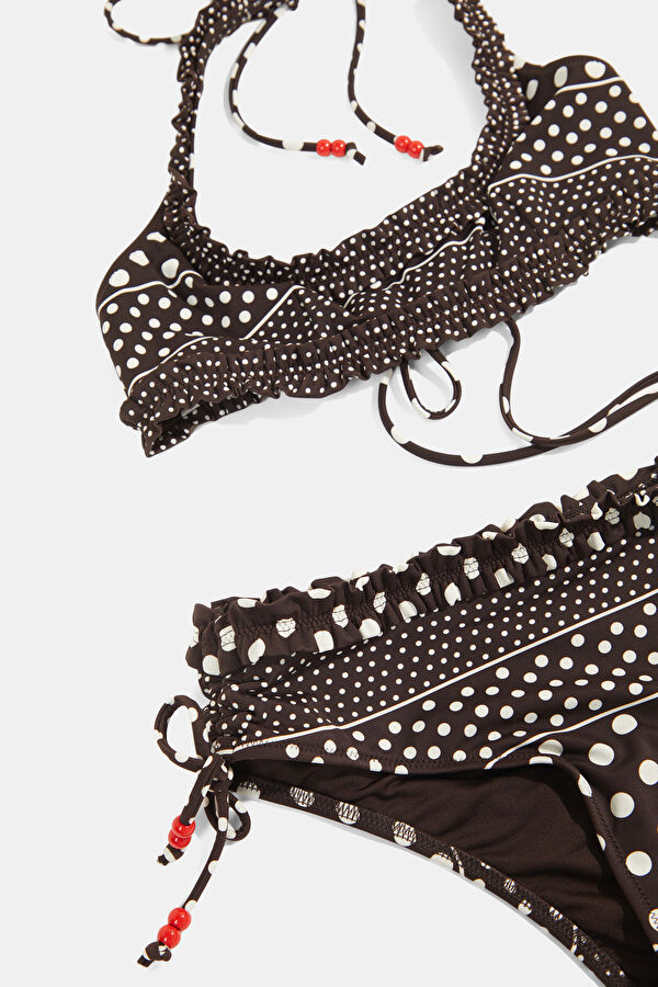 Black Patterned Women's Bikini 3