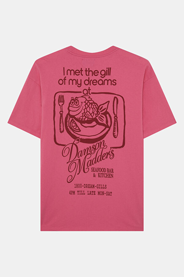 Pink Crew Neck Women's T-Shirt 2