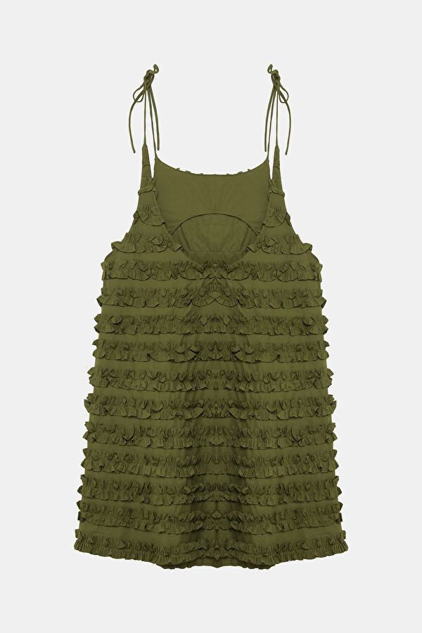 Khaki Mini Women's Dress 2