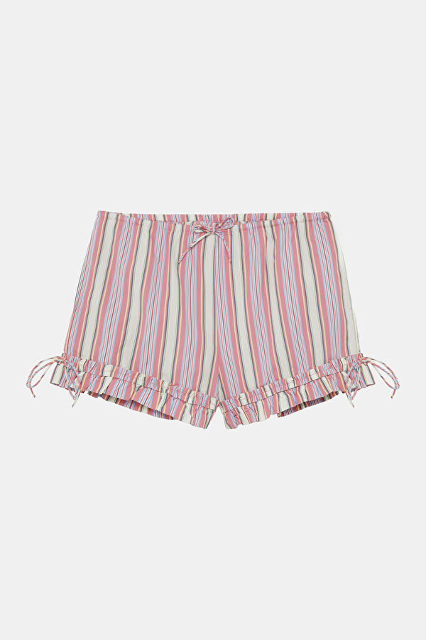 Pink Striped Women's Shorts
