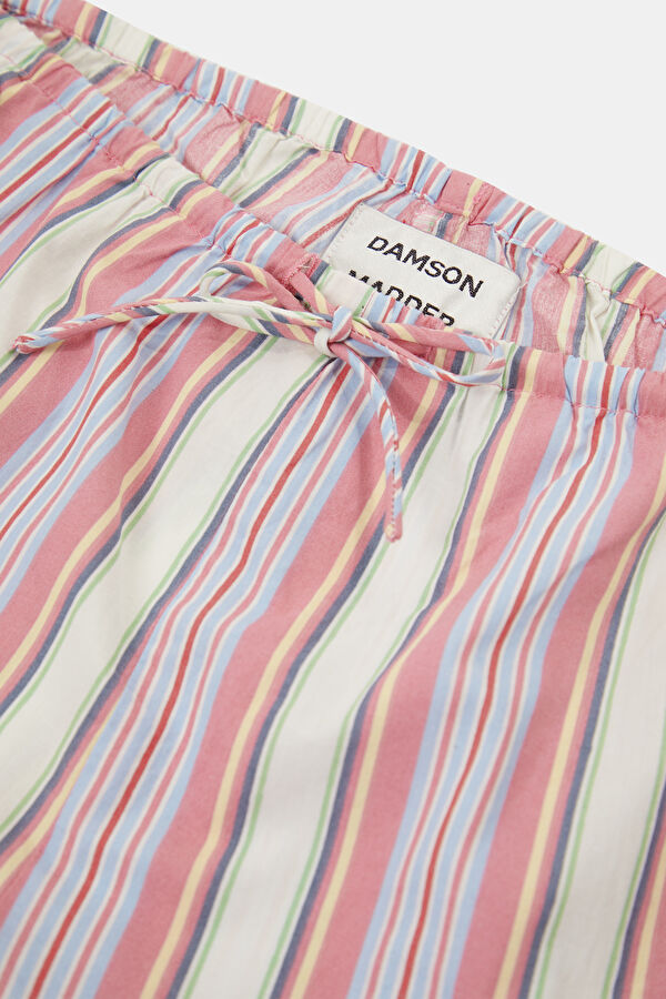 Pink Striped Women's Shorts 3
