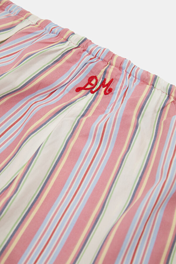 Pink Striped Women's Shorts 5