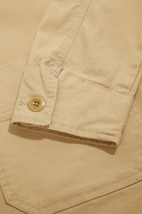 Beige Buttoned Women's Jacket 5