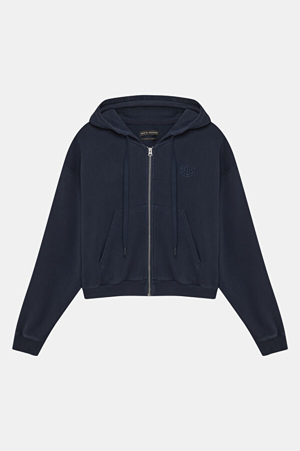 Navy Hooded Women's Sweatshirt