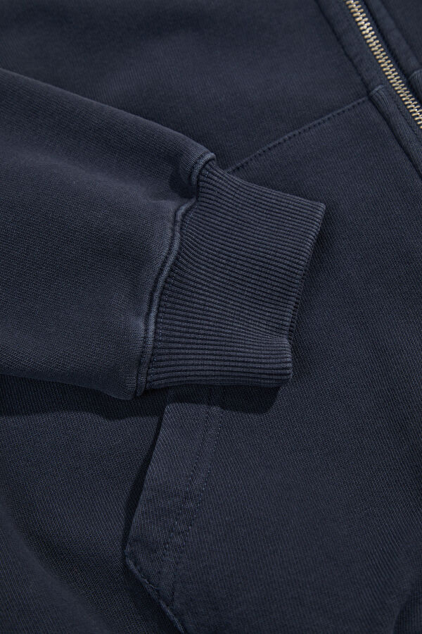 Navy Hooded Women's Sweatshirt 4