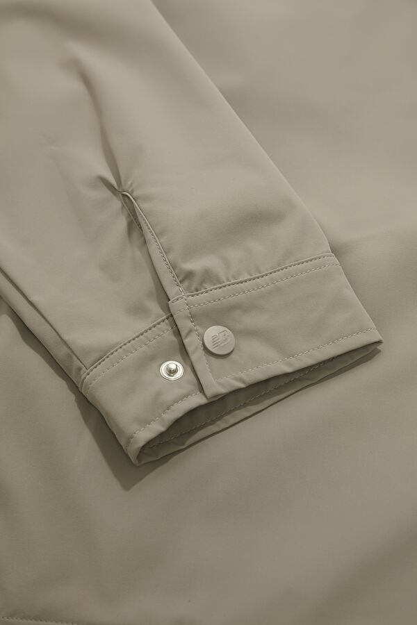 Beige Buttoned Men's Jacket 5