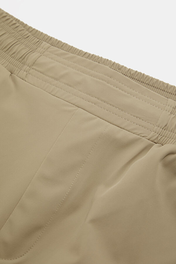 Relax Fit Beige Straight Leg Men's Pants 3
