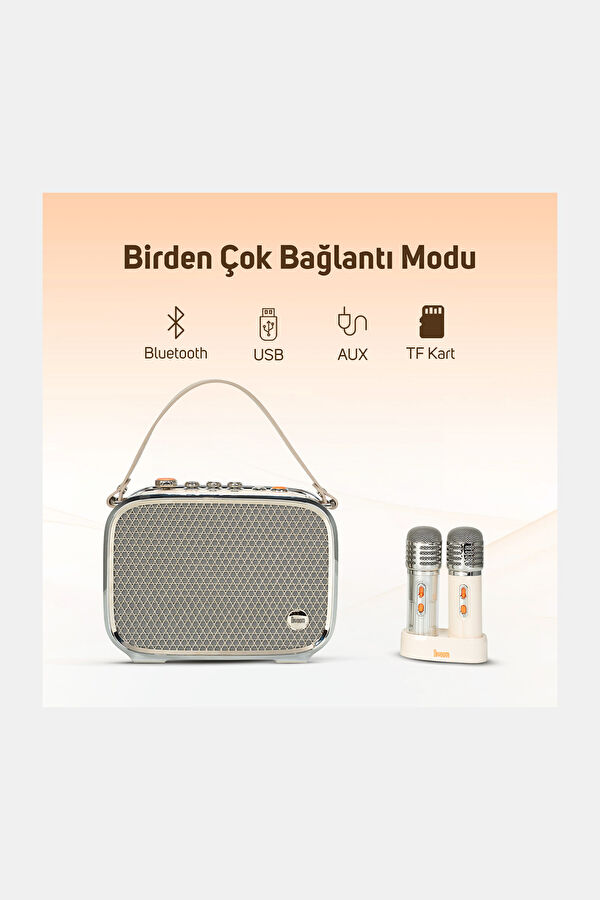 Divoom Songbird Ultra 100W Çift Mikrofonlu Karaoke Bluetooth Hoparlör 2