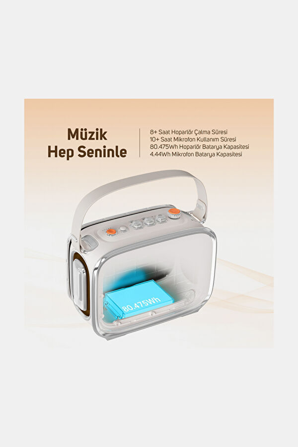 Divoom Songbird Ultra 100W Çift Mikrofonlu Karaoke Bluetooth Hoparlör 3