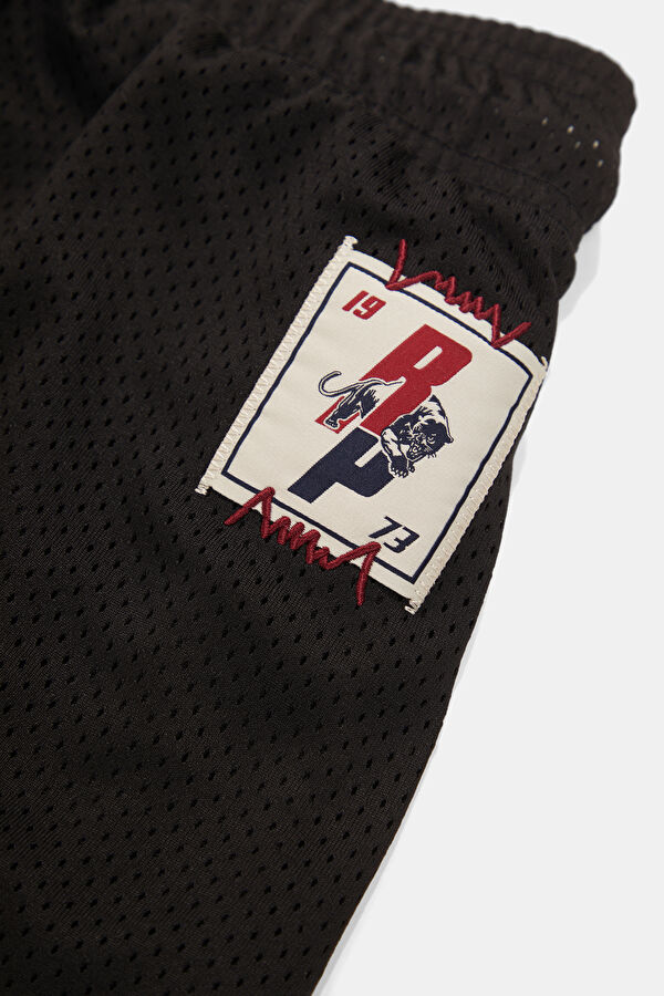 Represent Short I Siyah Baskılı Erkek Şort 5