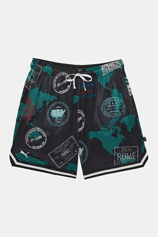 Multicolored Patterned Men's Shorts