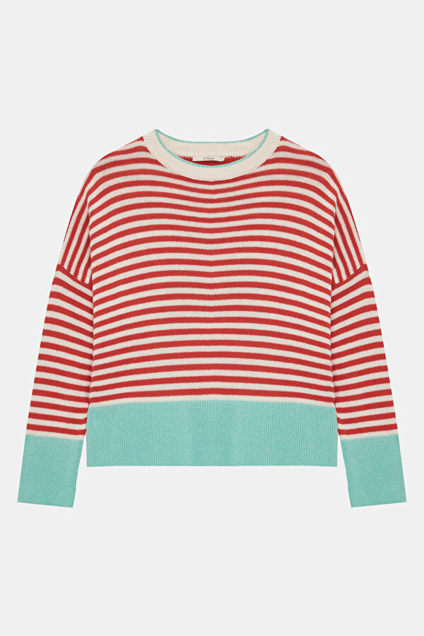 Red Striped Women's Sweater