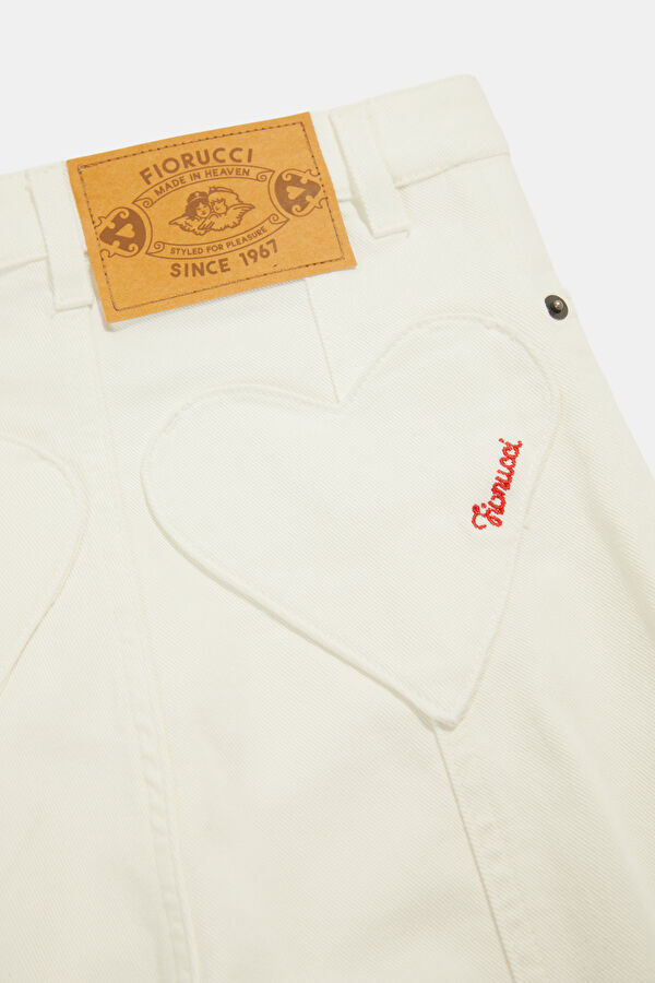 White Women's Skinny Flared Trousers 4