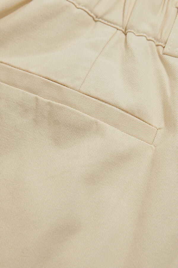 Krem Wide Leg Kadın Pantolon 5