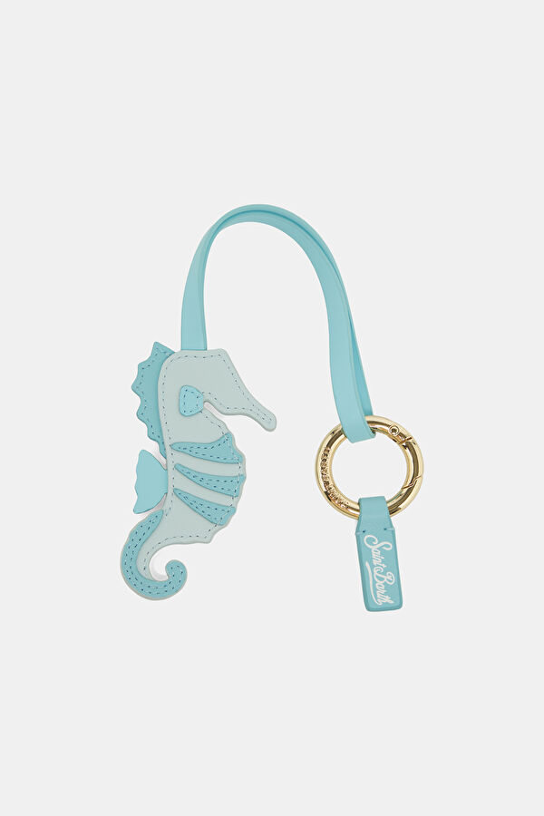 Light Blue Leather Charm