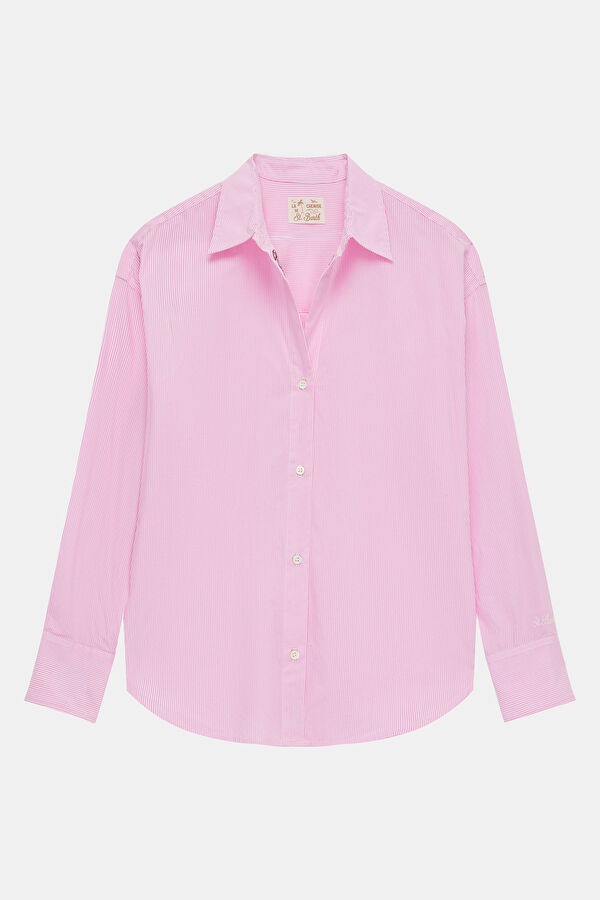 Pink Striped Women's Shirt
