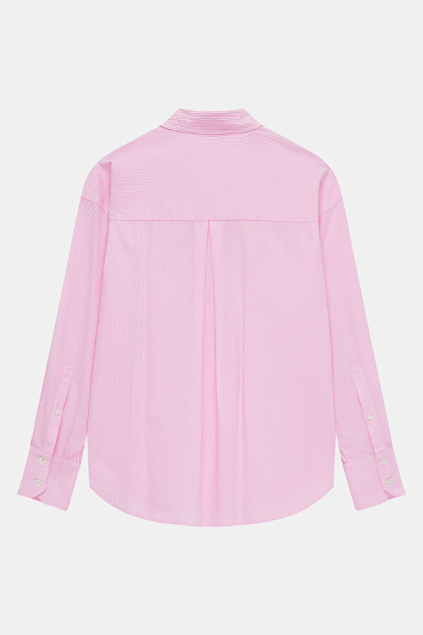 Pink Striped Women's Shirt 2