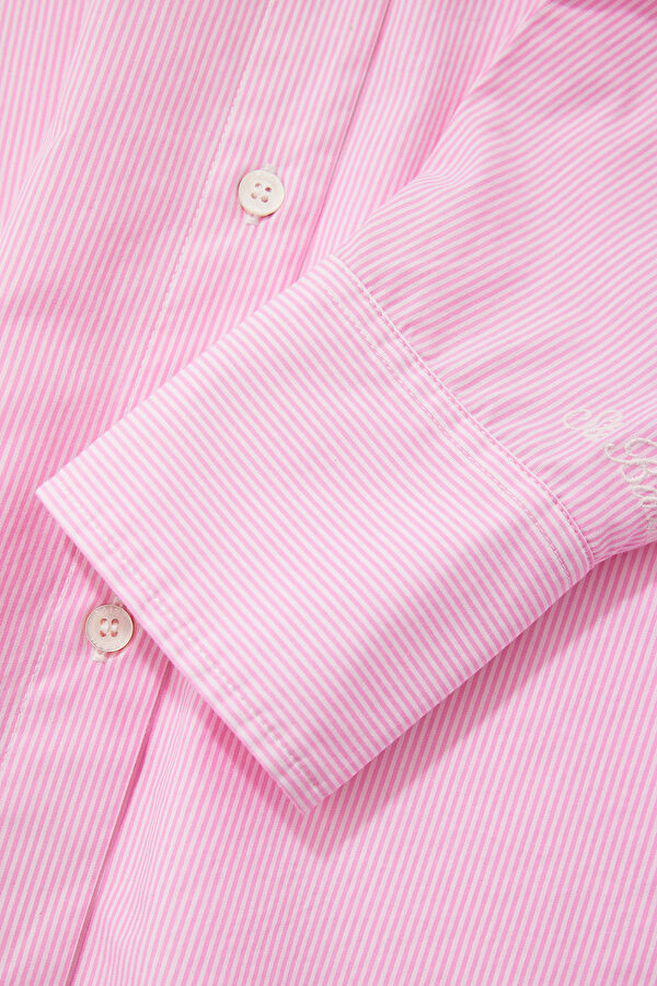 Pink Striped Women's Shirt 4