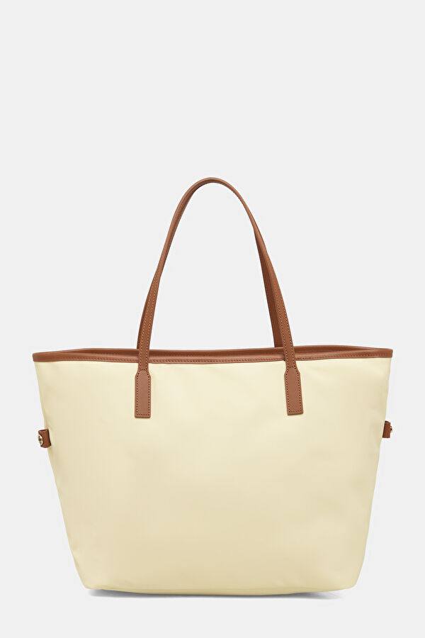 City Bag Nylon Bej Çanta 3