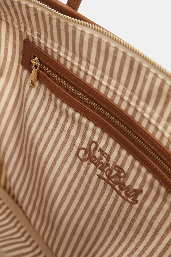 City Bag Nylon Bej Çanta 5