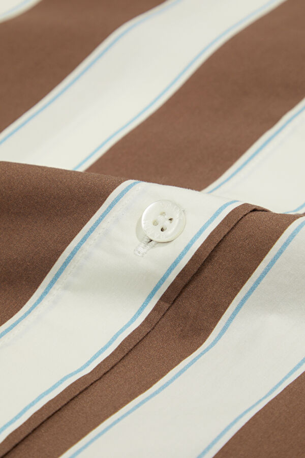 Brown Striped Women's Shirt 8