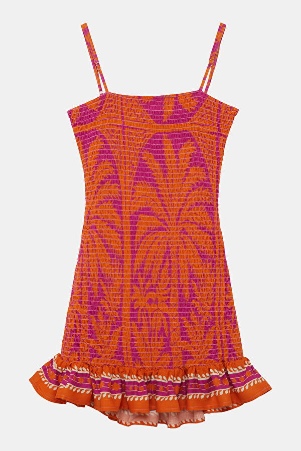 Orange Maxi Women's Dress 2