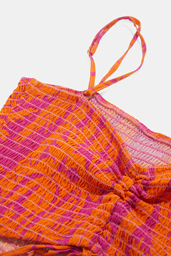 Orange Maxi Women's Dress 4