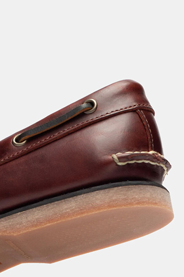 Classic Brown Men's Boat Shoes 7