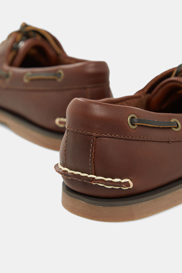 Classic Brown Men's Boat Shoes 5