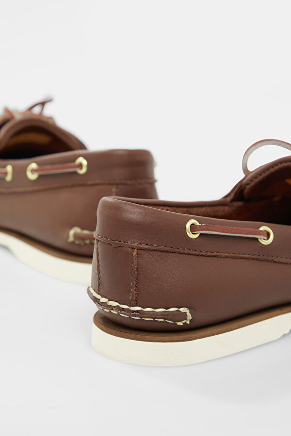 Classic Brown Men's Boat Shoes 5