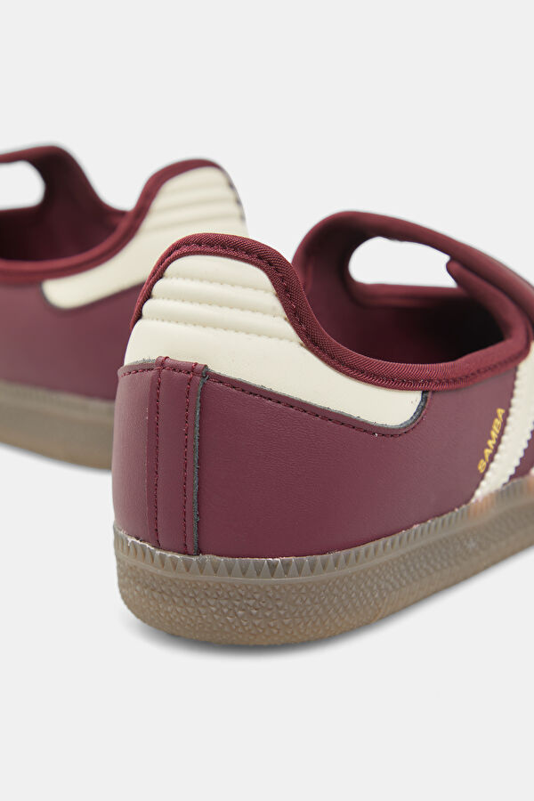 Samba Jane Burgundy Flats 5