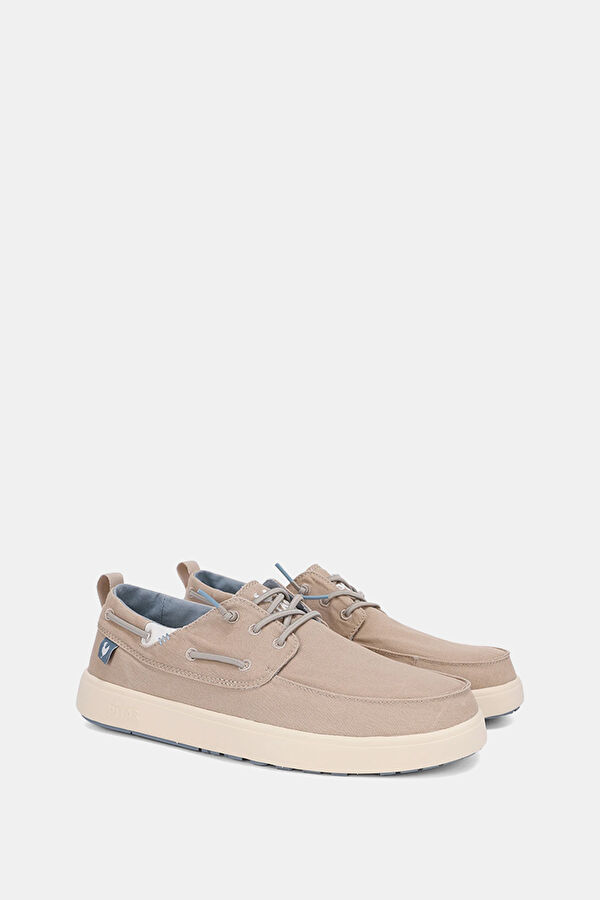 Maui Beige Men's Boat Shoe 2